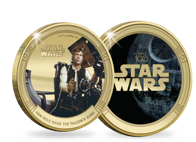 Han Solo aux commandex du Faucon Millenium - Star Wars Disney 100